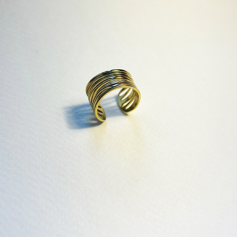 Bague en acier inoxydable, design moderne & chic – Image 3