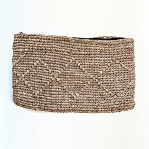 Pochette en raphia naturelle